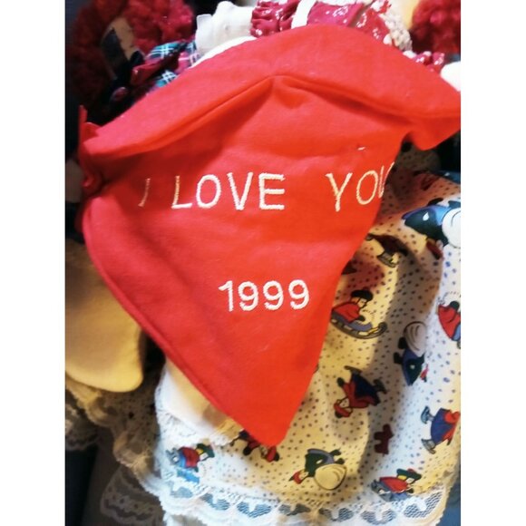 Raggedy Ann Holiday Keepsake Doll 1999 18" Applause Mini Raggedy Ann & Stand - Picture 6 of 15